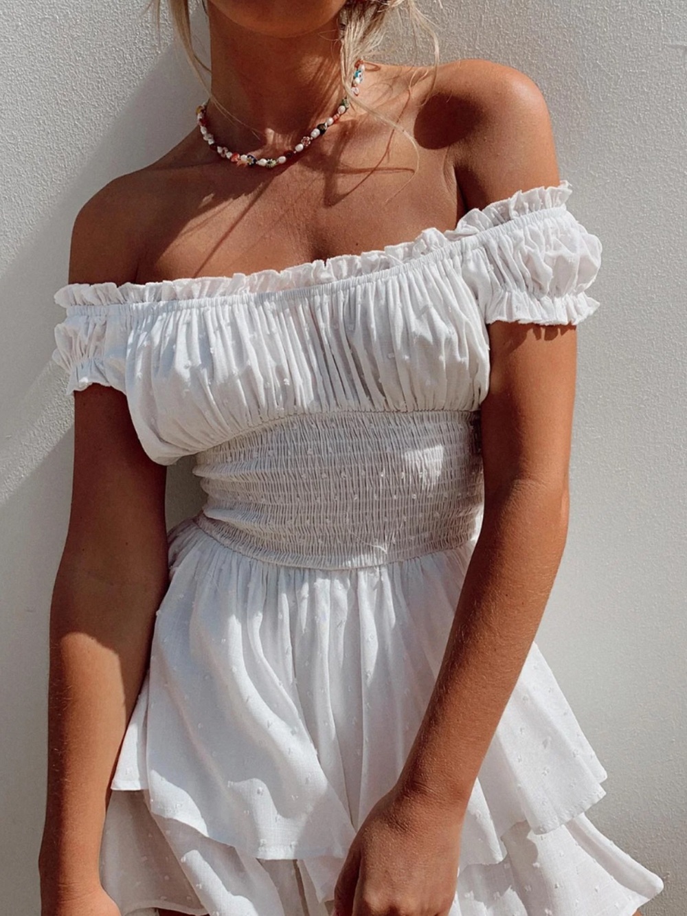 Princess Polly Love Galore Romper White